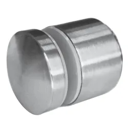 D50 spherical adjustable glass adaptor in stainless steel AISI304/316, satin finish