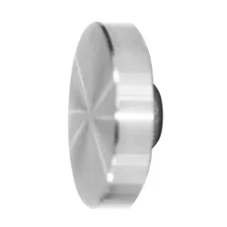 Strofix D30 plakanais stikla stiprinājuma nosegs, AISI 304 nerūsējošais tērauds ar slīpētu virsmu, Ø 30 mm