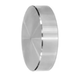 Strofix D40 flat glass adaptor cover, AISI 304 stainless steel with satin finish, Ø 40 mm