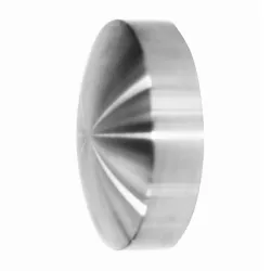 Strofix D40 sfēriskais stikla stiprinājuma nosegs, AISI 304 slīpēta virsma, Ø 40 mm izliekts profils