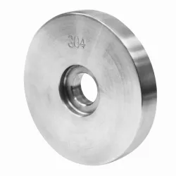 Glass adaptor - distancer, D50, SS, satin - Strofix