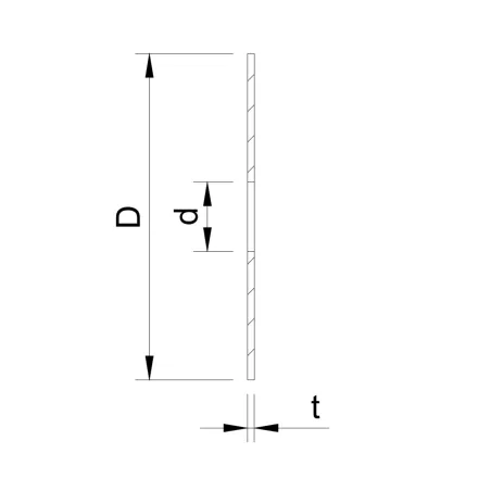 Glass adaptor - gasket, D50, Silikons - Strofix