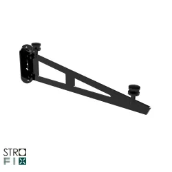 Strofix undersupported bracket for glass canopy, 900-1050 mm depth, S355 painted steel