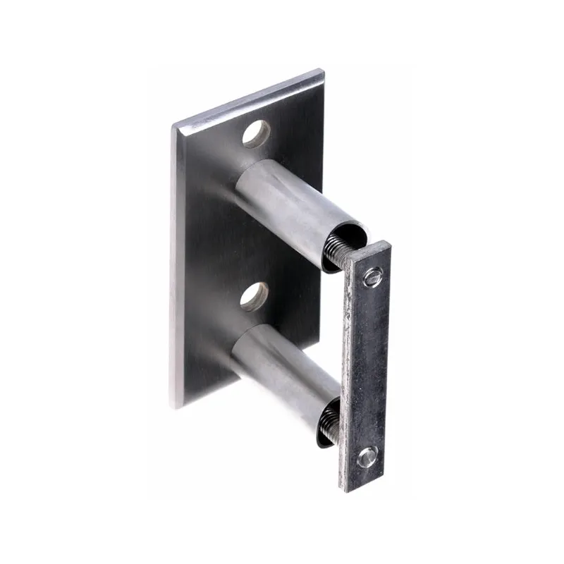 Strofix side mounting of the post 42.4 mm 120x60 mm satin, AISI 304 side fastening