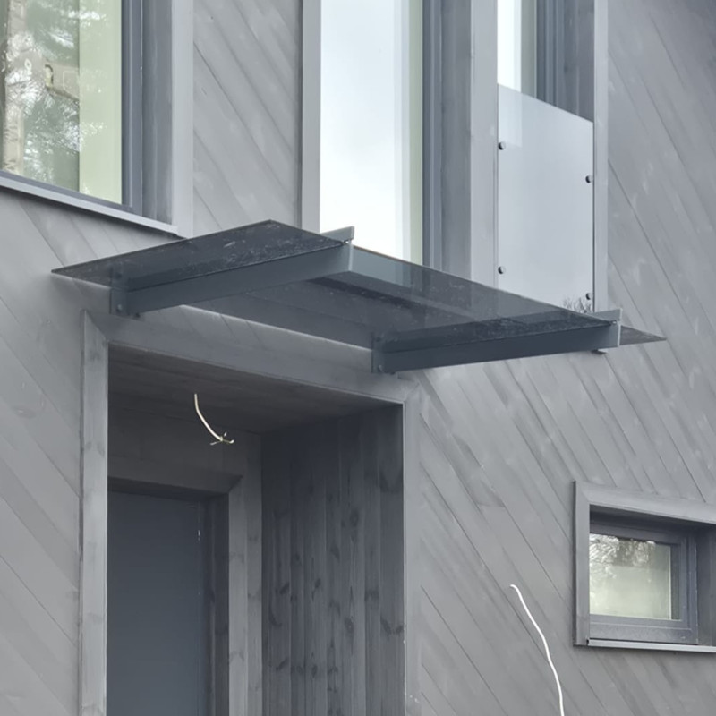 Glass Canopy Kit 2 Supports 1200 mm AISI304 | Strofix