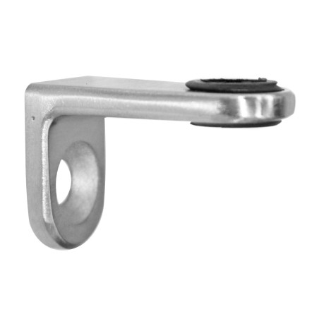 Glass Support Plate Flat 38x25 AISI304 Satin | Strofix