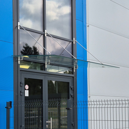 Canopy Wall Plate Rectangular 140x40 M10 | Strofix