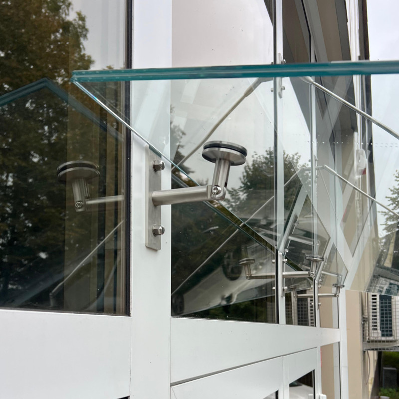 Canopy Wall Plate Rectangular 140x40 M10 | Strofix