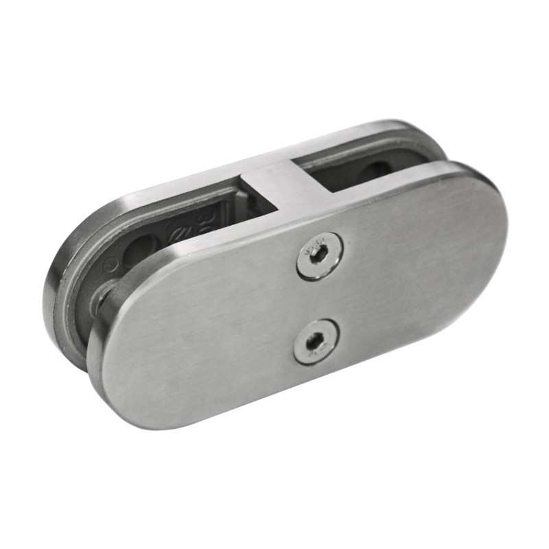 Strofix stikla turētājs 45x106 180° ar platāko 106 mm korpusu pāri stikla-stikla savienojumam