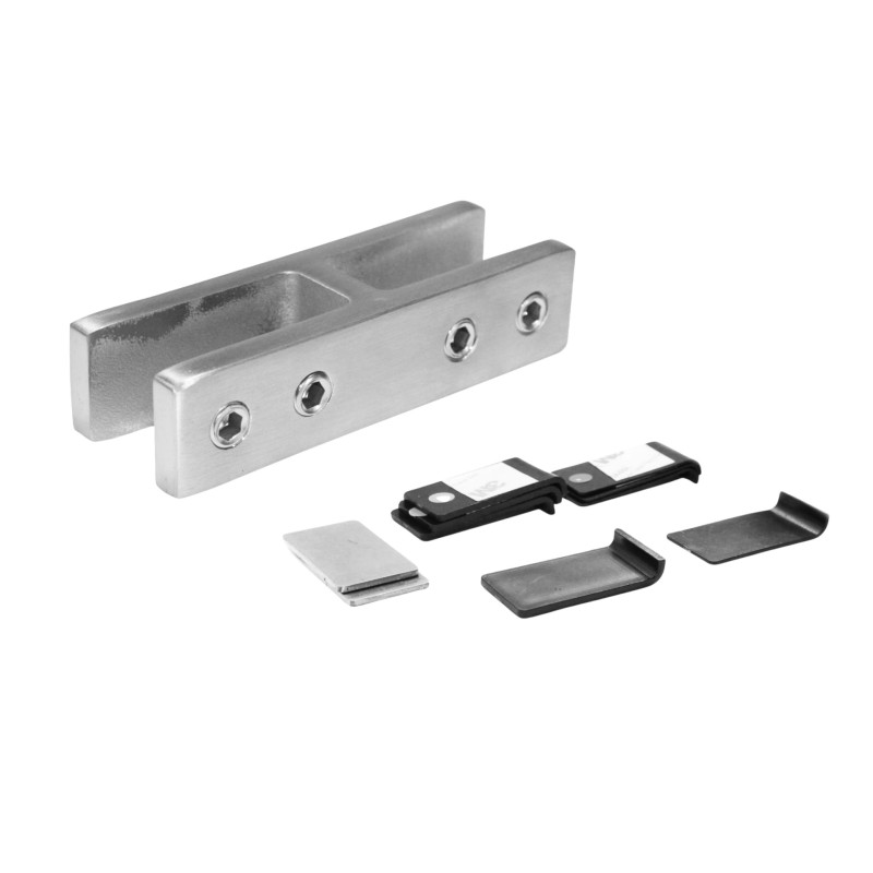Strofix stikla turētāja 103x34 180° taisnā slīpētā sānskats ar 25 mm dziļumu un 34 mm augstuma profilu