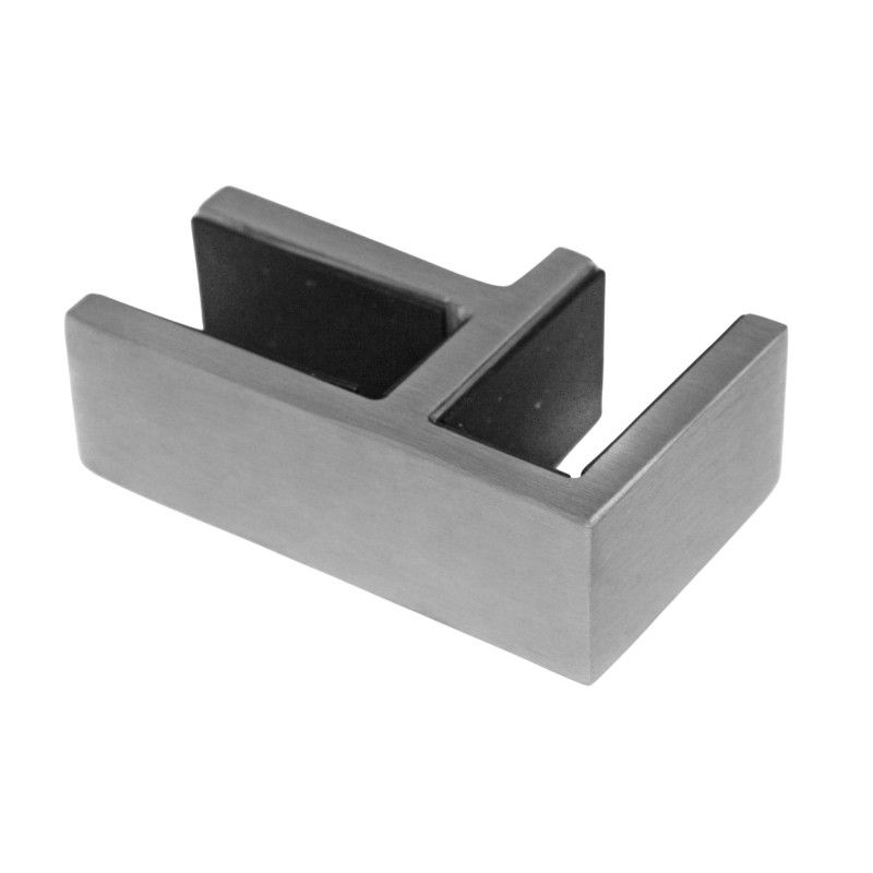 Strofix stikla turētāja 45x77 90° taisnā slīpētā sānskats ar stūra satvērienu 17,52 mm stiklam
