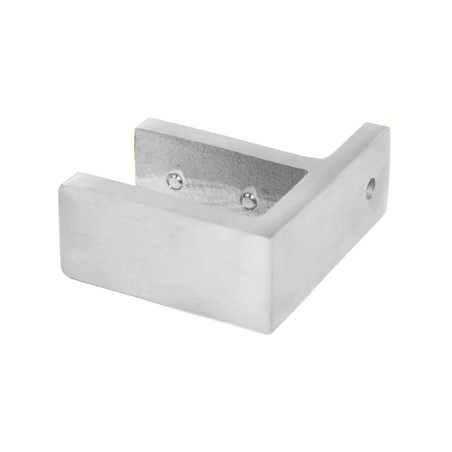 Strofix stikla turētāja 48x65 sienai slīpētā sānskats ar 34 mm dziļumu 16,76-17,52 mm stiklam