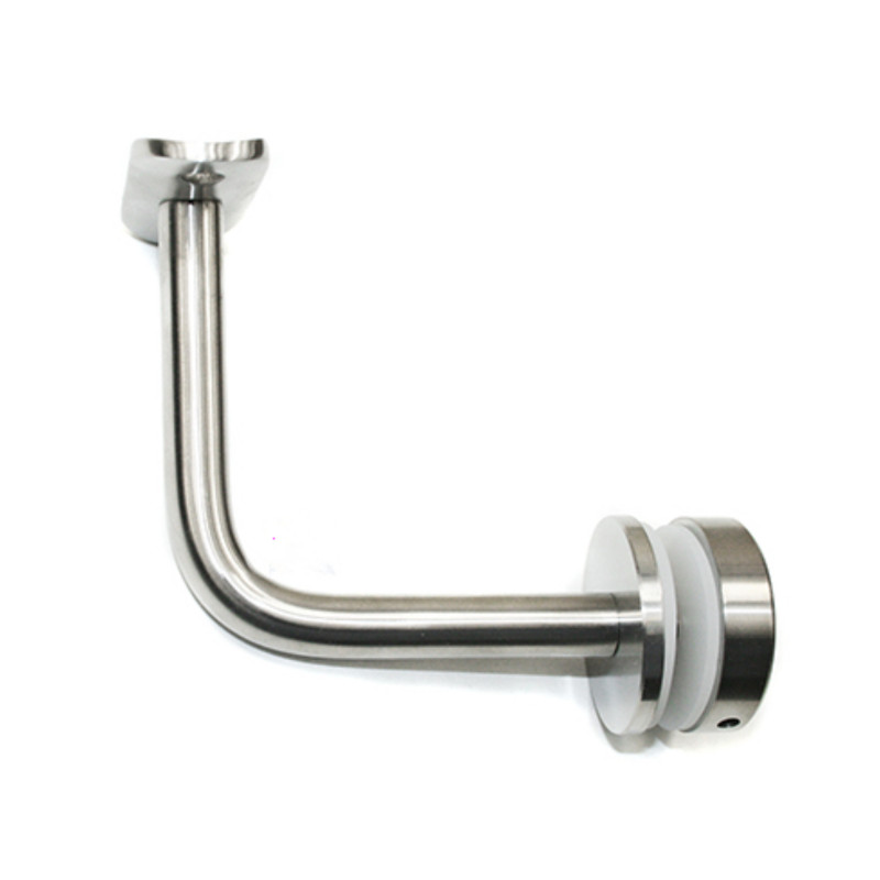 Strofix glass-mounted handrail bracket D40 42.4 side view showing fixed support plate