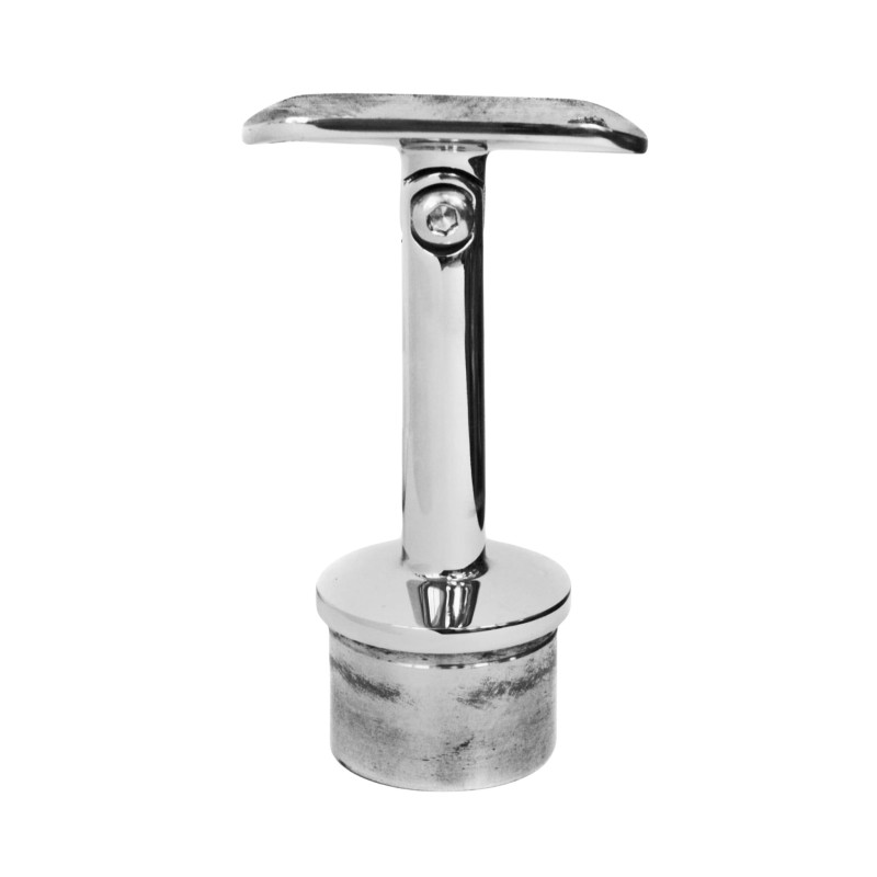 Handrail Fitting Adjustable Round Ø42.4 Polished | Strofix