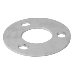 Strofix margu stabiņa pēda metināšanai 42,4x93x4 mm neapstrādāta, AISI 304 vai AISI 316 apaļa D93 plāksne Ø42,4 mm margu stabam