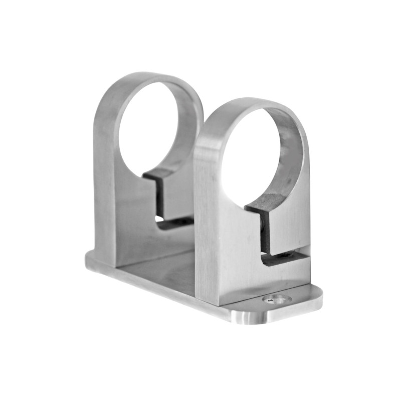 Strofix side fastening 42.4 120x50 side view showing welding interface and bolt holes