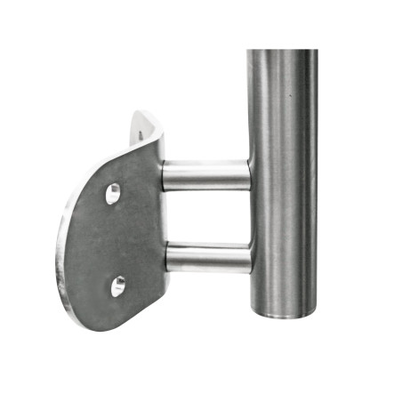 Strofix 135 side fastening 42.4 detail showing welding interface for round post