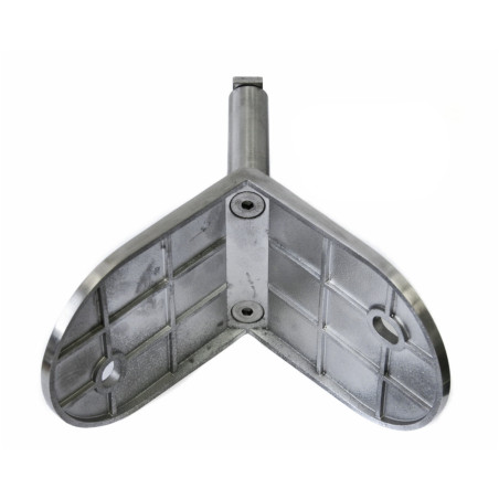 Strofix external corner side fastening 42.4 detail showing welding interface for round post