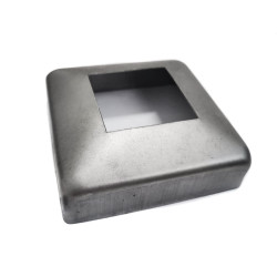 Strofix pamatnes vāks 40x40 mm kvadrātveida stabam, 90x90 mm neapstrādāts S235 oglekļa tērauds