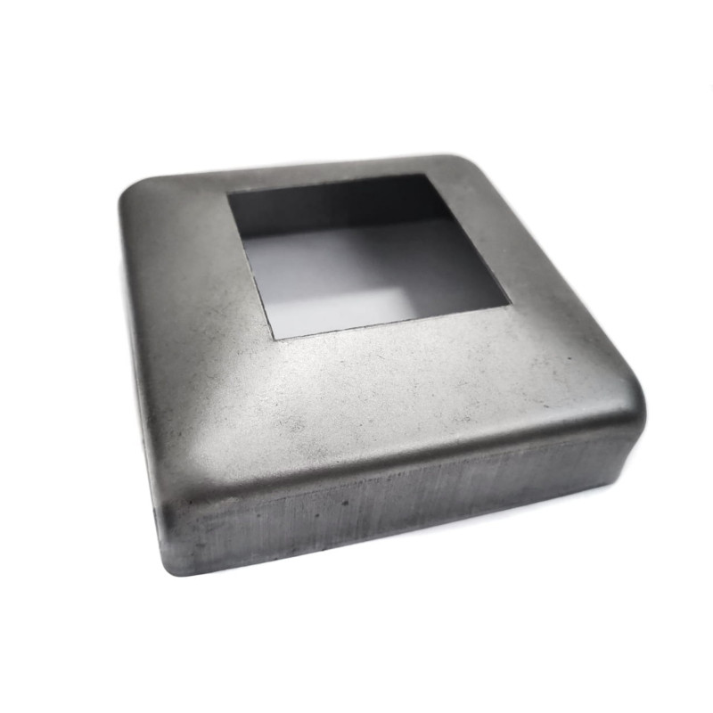 Strofix pamatnes vāks 40x40 mm kvadrātveida stabam, 90x90 mm neapstrādāts S235 oglekļa tērauds
