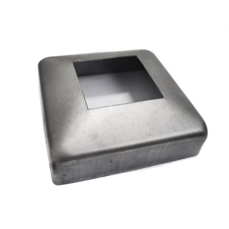 Strofix pamatnes vāks 40x40 mm kvadrātveida stabam, 90x90 mm neapstrādāts S235 oglekļa tērauds