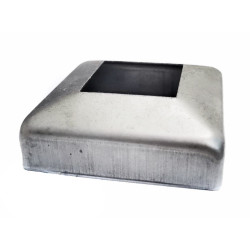 Strofix 90x90 neapstrādāts S235 kvadrātveida pamatnes vāks ar kvadrātveida atveri 40x40 mm stabam