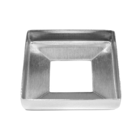 Strofix 90x90 pulēts kvadrātveida pamatnes vāks ar spoguļapdares kvadrātu 40x40 mm stabam