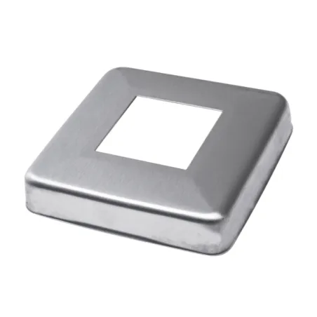 Strofix pamatnes vāks 40x40 mm kvadrātveida stabam, 90x90 mm slīpēts H21, AISI 304 kvadrātveida dekoratīvs vāks