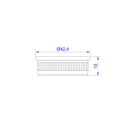 Gala nosegvāks 42,4x2 mm, slīpēts | Strofix