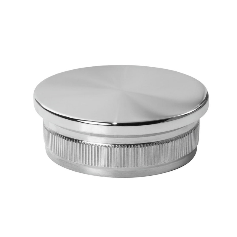 Flat-end cap 42.4 x 2 mm, Polished | Strofix