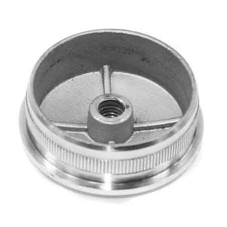 Izliekts gala nosegvāks 42.4 x 2 mm, vītne M8, pulēts | Strofix