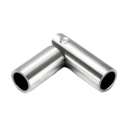 Strofix adjustable elbow Ø10 rod showing variable-angle joint between two rod ends