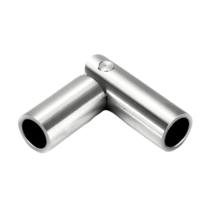 Strofix adjustable elbow Ø10 rod showing variable-angle joint between two rod ends