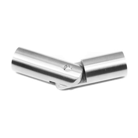 Strofix adjustable elbow Ø12 rod detail showing satin finish and adjustable connection