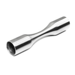 Strofix bend elbow for Ø12 mm rod 70 mm, satin AISI 304, pre-formed curved bend for solid railing rod