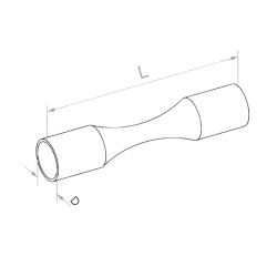 Strofix liecams līkums Ø12 stienim 102 mm ar gludu izliektu pāreju un pagarinātu plecu