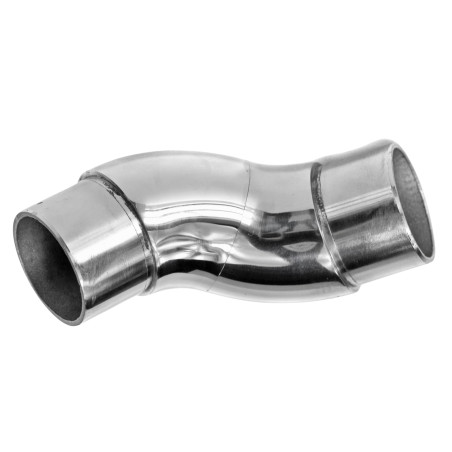 AISI 304 polished adjustable flush elbow for Ø42.4 pipe