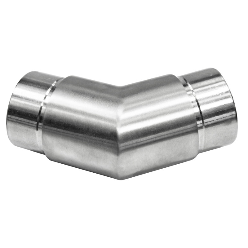 Strofix pulēts gludais līkums 135° Ø42,4 sānskatā ar 44 mm augstumu