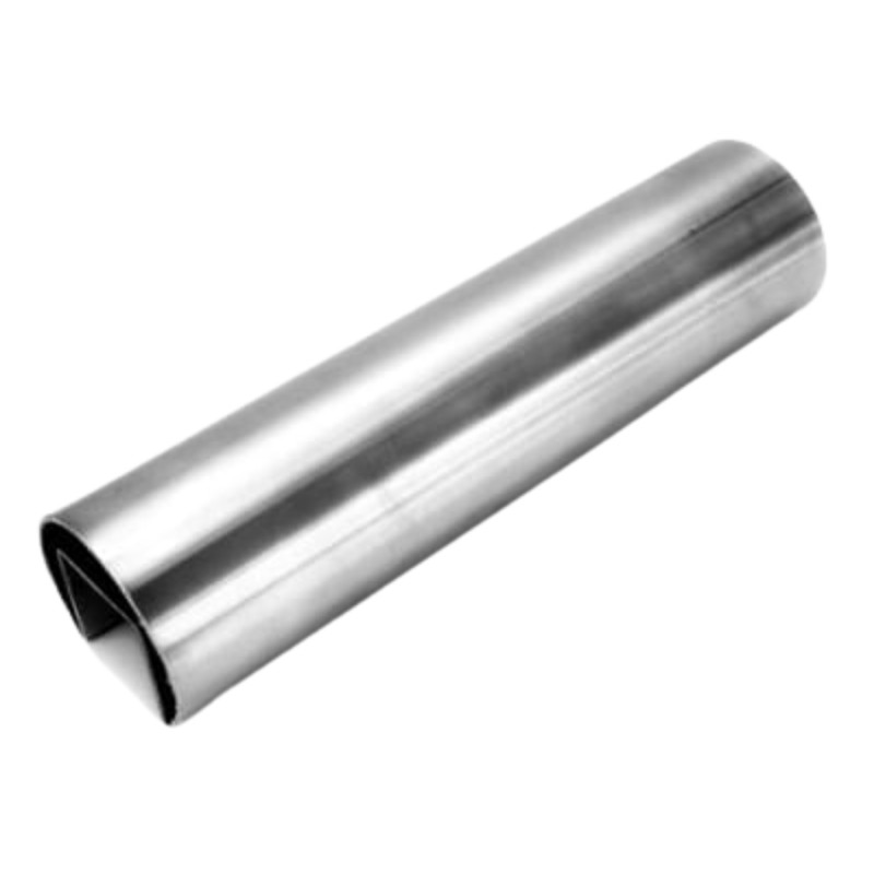 Handrail 42,4 placed on glass, Satin, 2500-5000mm