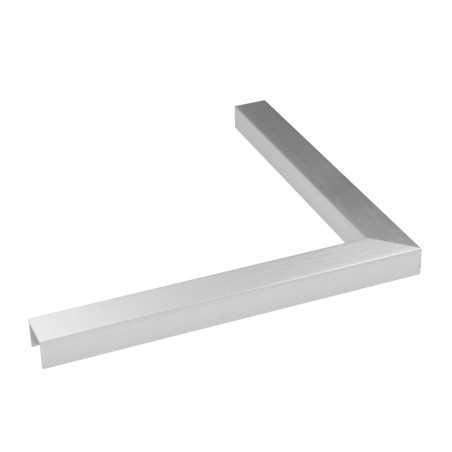 Profile corner for glass 12,76mm, Anodized aluminum, Satin