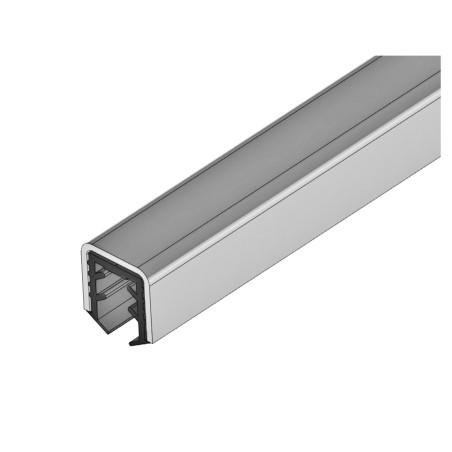 Profils sēdināms uz stikla 8mm komplekts, slīpēts, 2500mm