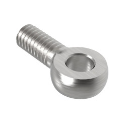 Strofix wire rope holder for Ø3 mm cable, satin AISI 316, fixed with an M6 screw