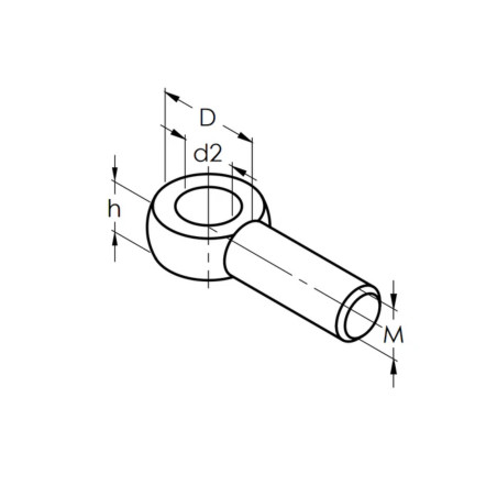 Strofix satin stainless steel Ø3 mm wire rope holder detail showing the rope clamp