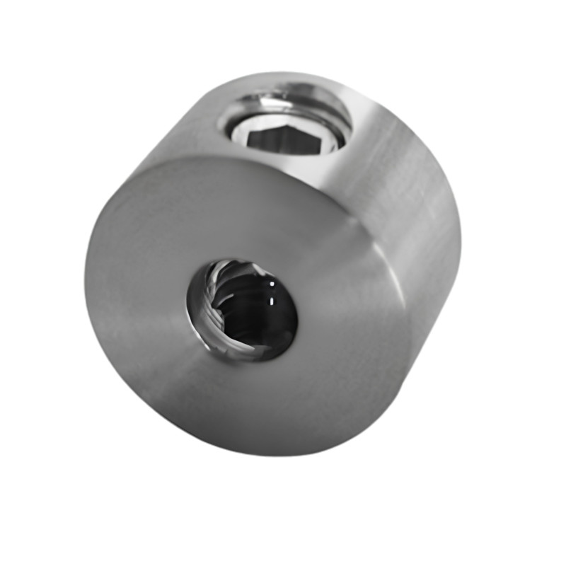 Strofix AISI 316 wire rope tensioner at the end post of a tensioned cable railing