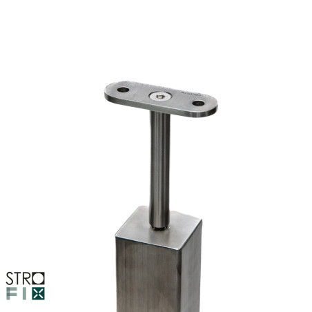 Rod railing system for a flat surface, End Right - Flat