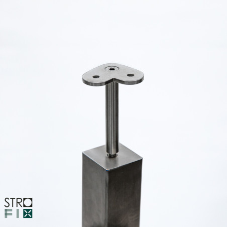 Rod railing system for a flat surface, Corner - Flat