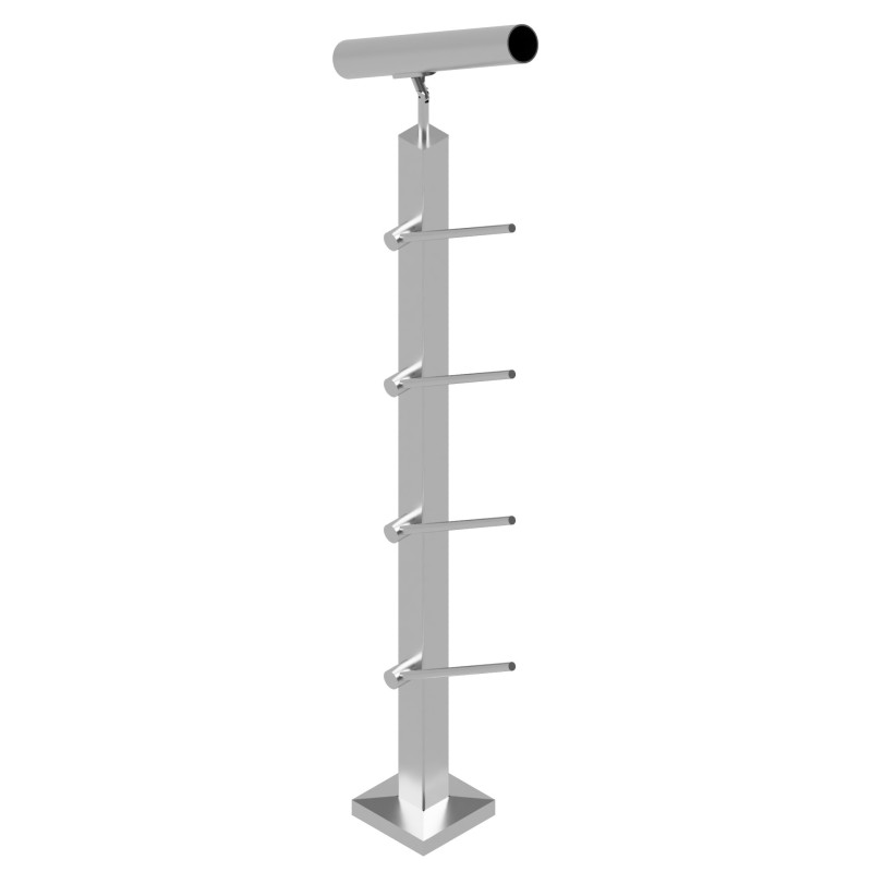 Rod railing system for stairs, End Right - 42.4