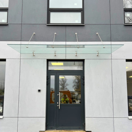 Hanging Glass Canopy 4 Rods Deep 1200-1300 | Strofix