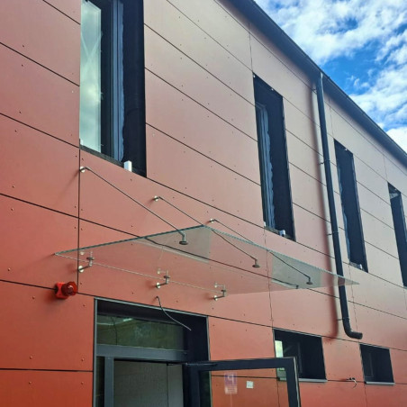 Hanging Glass Canopy 4 Rods Deep 1200-1300 | Strofix