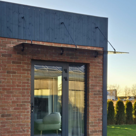 Hanging Glass Canopy 4 Rods Deep 1200-1300 | Strofix